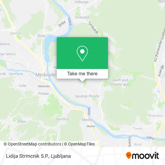 Lidija Strmcnik S.P. map
