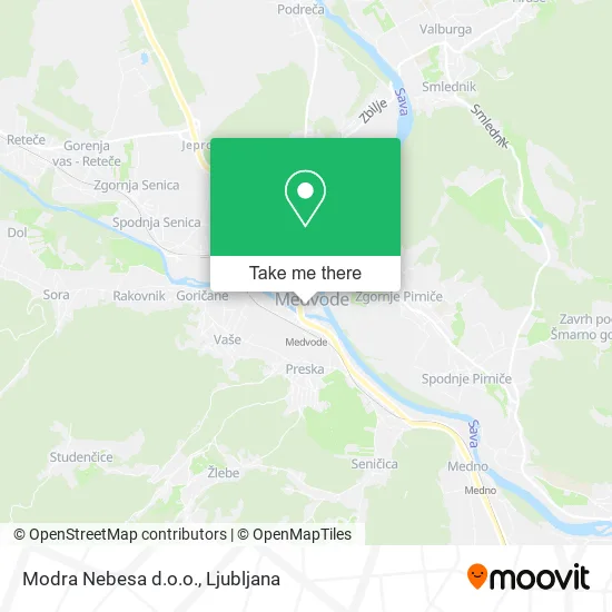 Modra Nebesa d.o.o. map