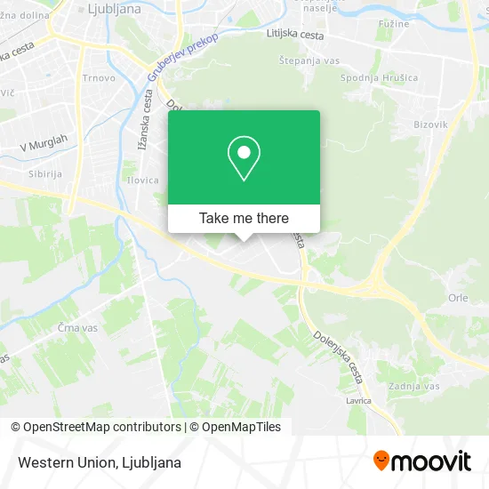 Western Union map
