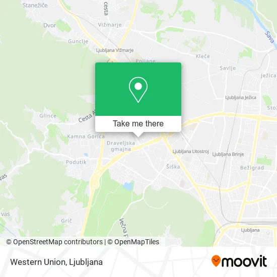 Western Union map