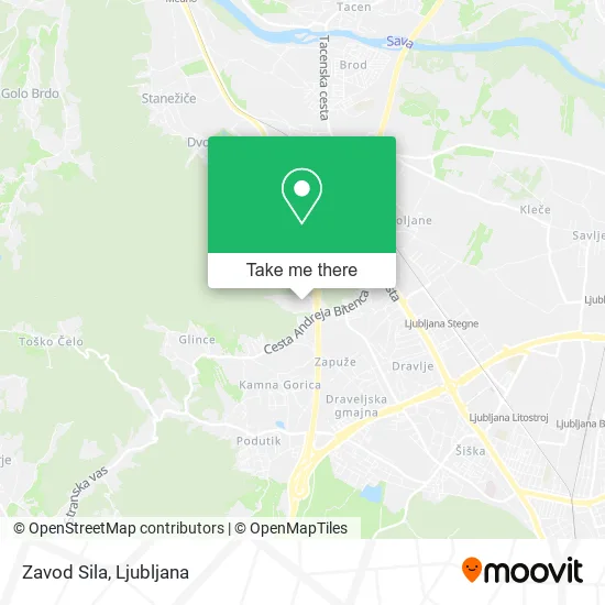 Zavod Sila map