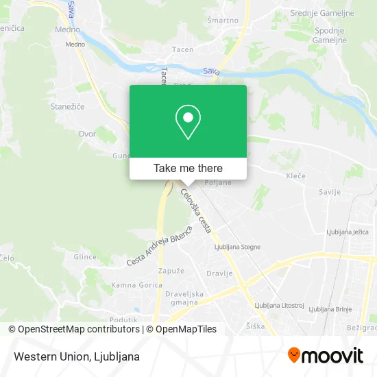 Western Union map