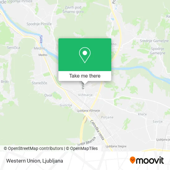 Western Union map