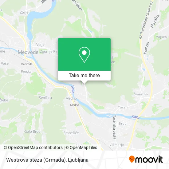 Westrova steza (Grmada) map
