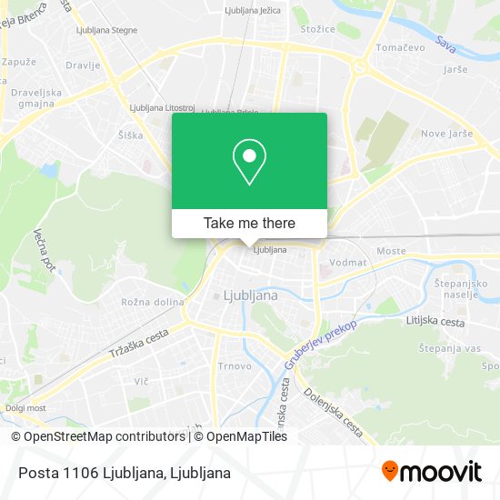 Posta 1106 Ljubljana map