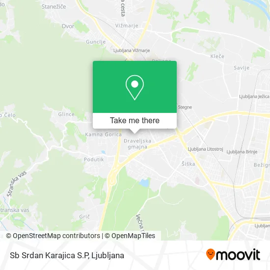 Sb Srdan Karajica S.P map