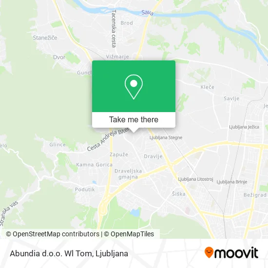 Abundia d.o.o. Wl Tom map