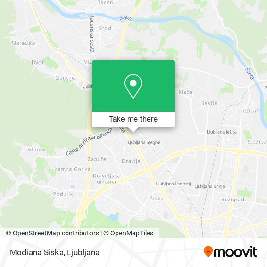 Modiana Siska map