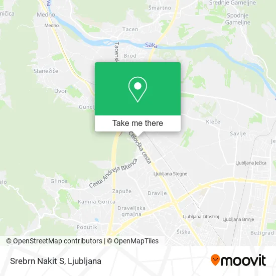 Srebrn Nakit S map