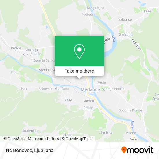 Nc Bonovec map