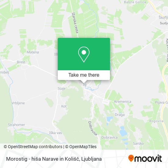 Morostig - hiša Narave in Kolišč map