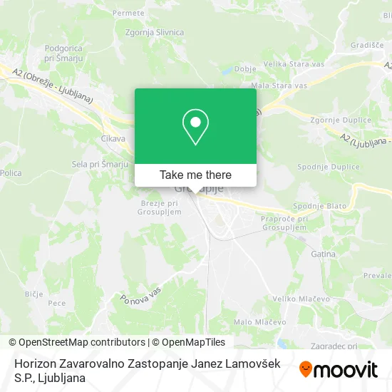 Horizon Zavarovalno Zastopanje Janez Lamovšek S.P. map