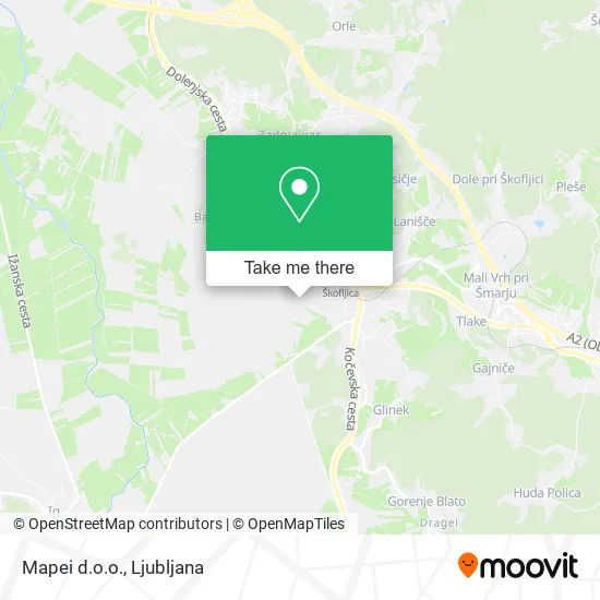Mapei d.o.o. map