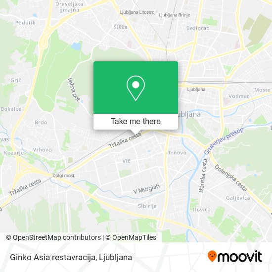 Ginko Asia restavracija map