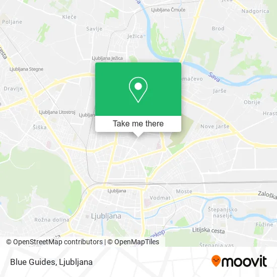 Blue Guides map