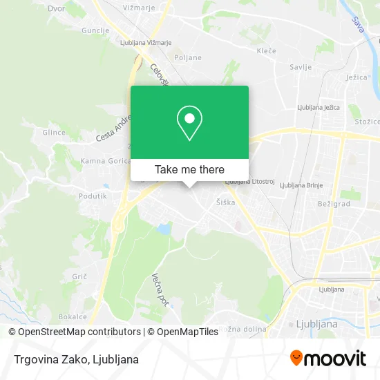 Trgovina Zako map