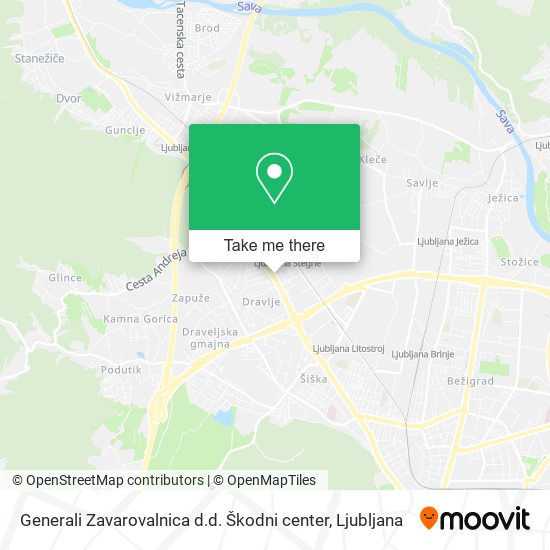Generali Zavarovalnica d.d. Škodni center map