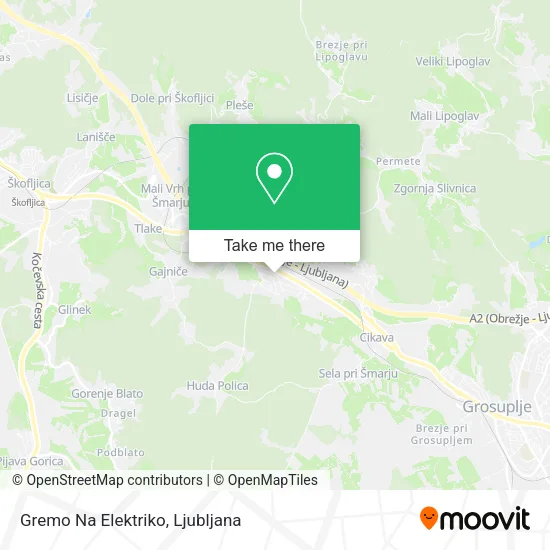 Gremo Na Elektriko map