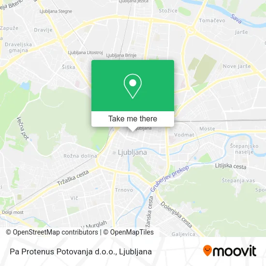 Pa Protenus Potovanja d.o.o. map