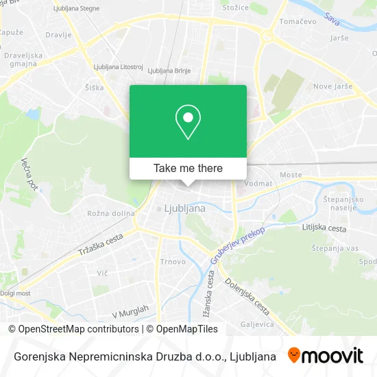 Gorenjska Nepremicninska Druzba d.o.o. map
