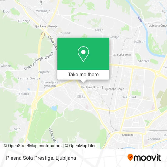 Plesna Sola Prestige map