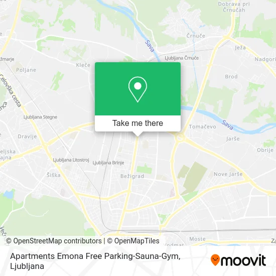 Apartments Emona Free Parking-Sauna-Gym map