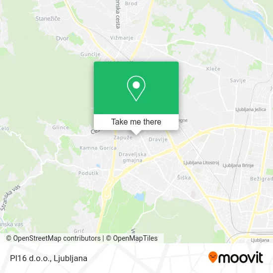 Pl16 d.o.o. map