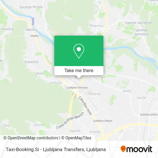 Taxi-Booking.Si - Ljubljana Transfers map