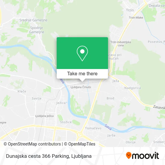 Dunajska cesta 366 Parking map