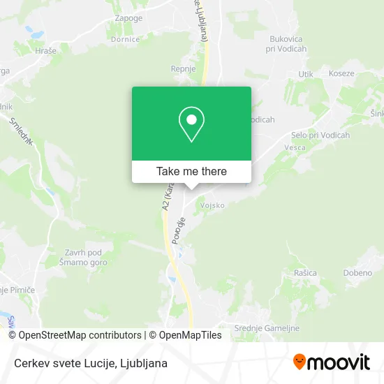 Cerkev svete Lucije map