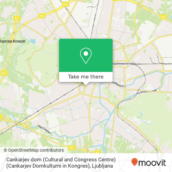 Cankarjev dom (Cultural and Congress Centre) (Cankarjev Domkulturni in Kongres) map