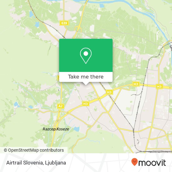 Airtrail Slovenia map