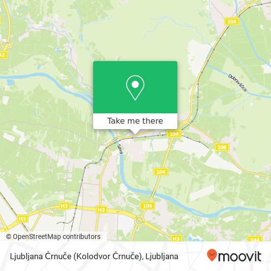 Ljubljana Črnuče (Kolodvor Črnuče) map