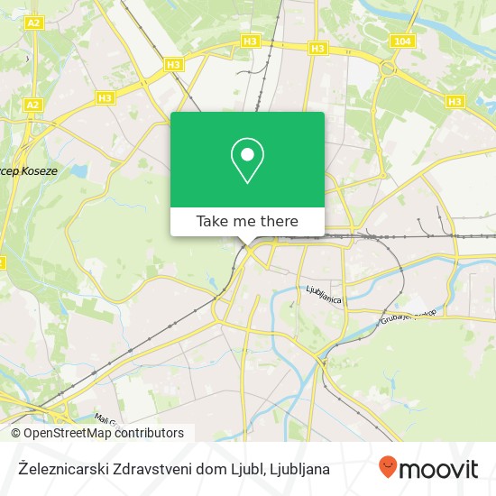 Železnicarski Zdravstveni dom Ljubl map