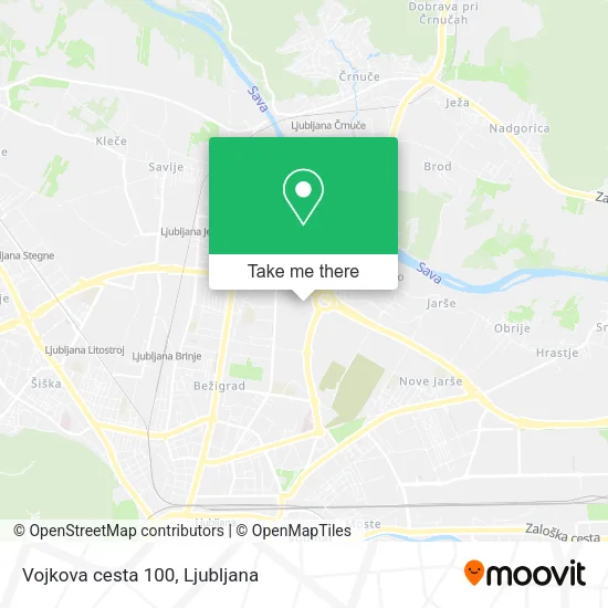 Vojkova cesta 100 map