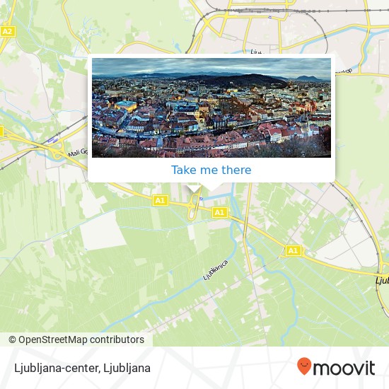 Ljubljana-center map