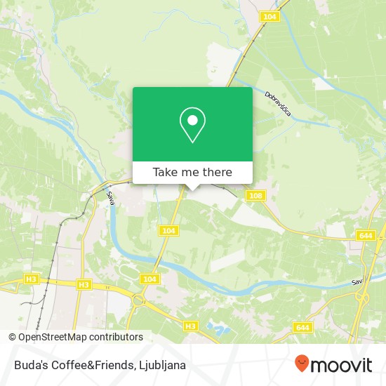 Buda's Coffee&Friends map