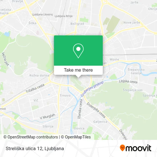 Streliška ulica 12 map
