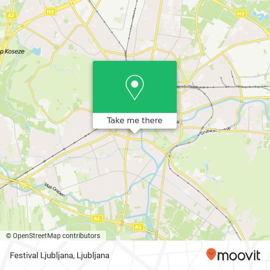 Festival Ljubljana map