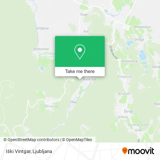 Iški Vintgar map