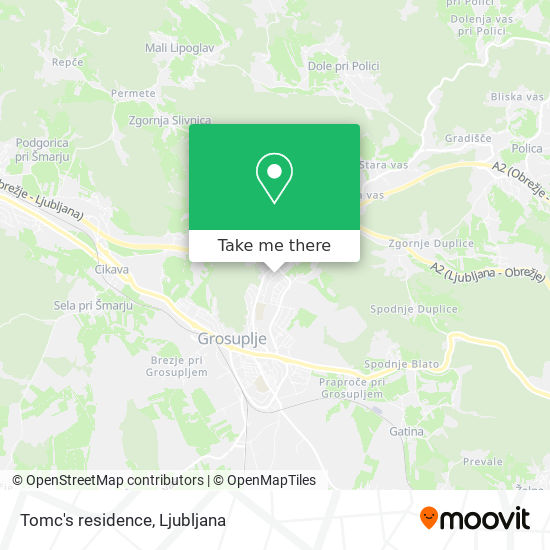 Tomc's residence map