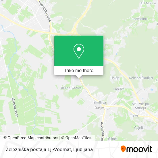 Železniška postaja Lj.-Vodmat map