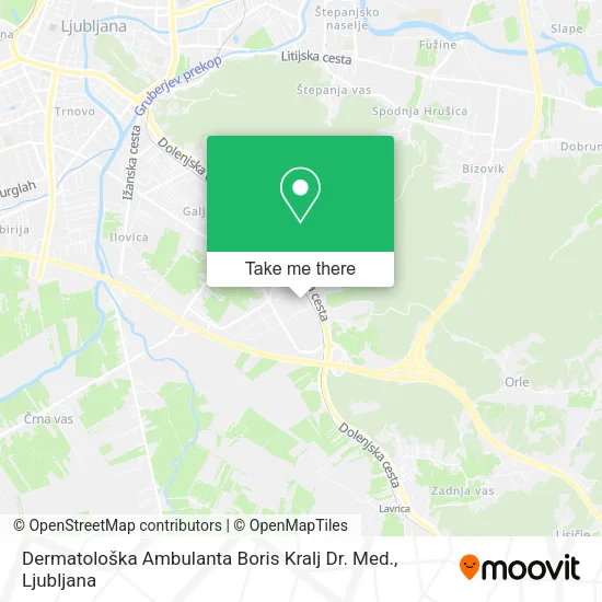 Dermatološka Ambulanta Boris Kralj Dr. Med. map