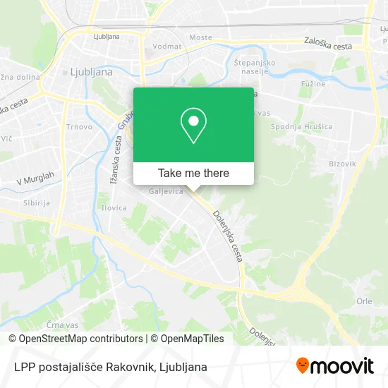 LPP postajališče Rakovnik map