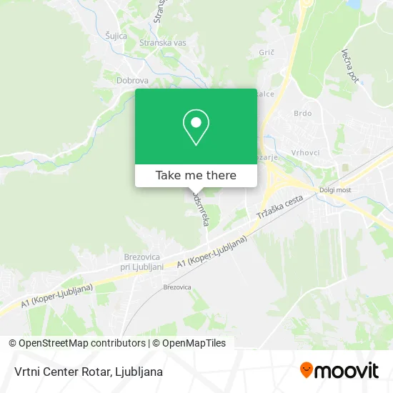 Vrtni Center Rotar map