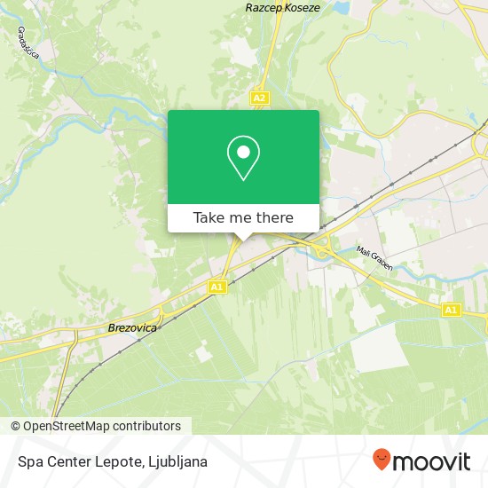 Spa Center Lepote map