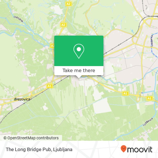 The Long Bridge Pub map