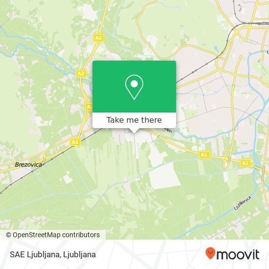 SAE Ljubljana map