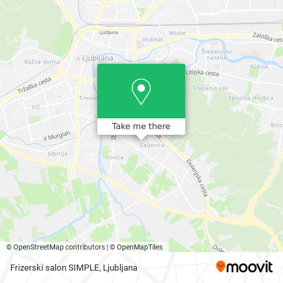 Frizerski salon SIMPLE map
