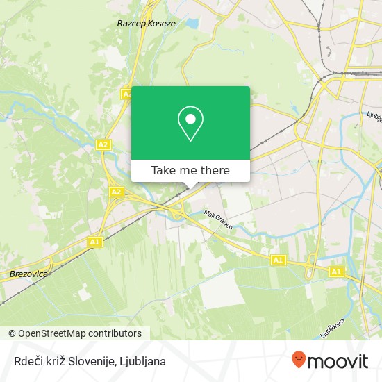 Rdeči križ Slovenije map